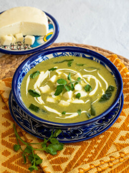 watercress poblano potato soup