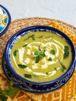 watercress poblano potato soup