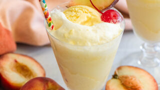 Peach Ice Cream Float