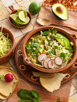 Green Pozole with Chicken and Watercress