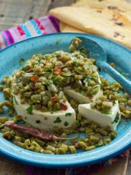 Baked Panela with Cactus