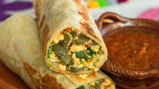 Cactus and Egg Burrito